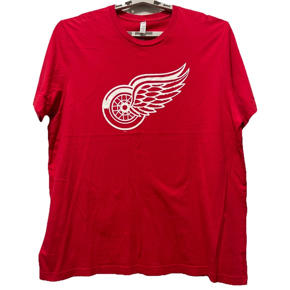 Detroit Red Wings Shirt Mens XXL Red NHL Hockey Tee T-Shirt Classic Fan Gear